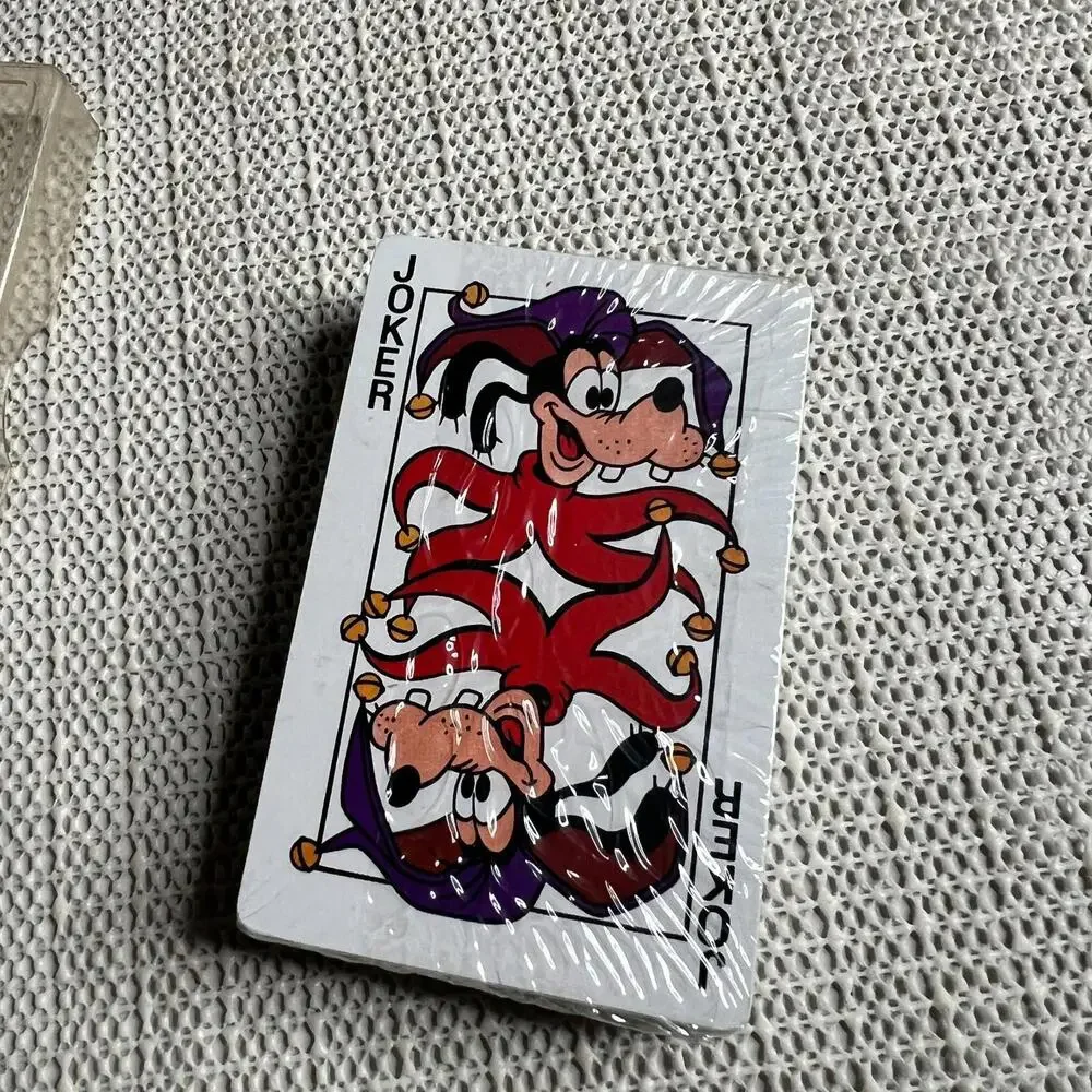 NEW Vintage Walt Disney Playing Cards Mickey Mouse Joker Deck‎ Plastic Case